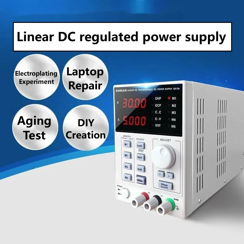 Programmable Dc Power Supply 60V 5A - แหล่งจ่ายไฟกระแสตรงแบบปรับค่าได้ความแม่นยำสูง 30V 60V 2A 3A 5A