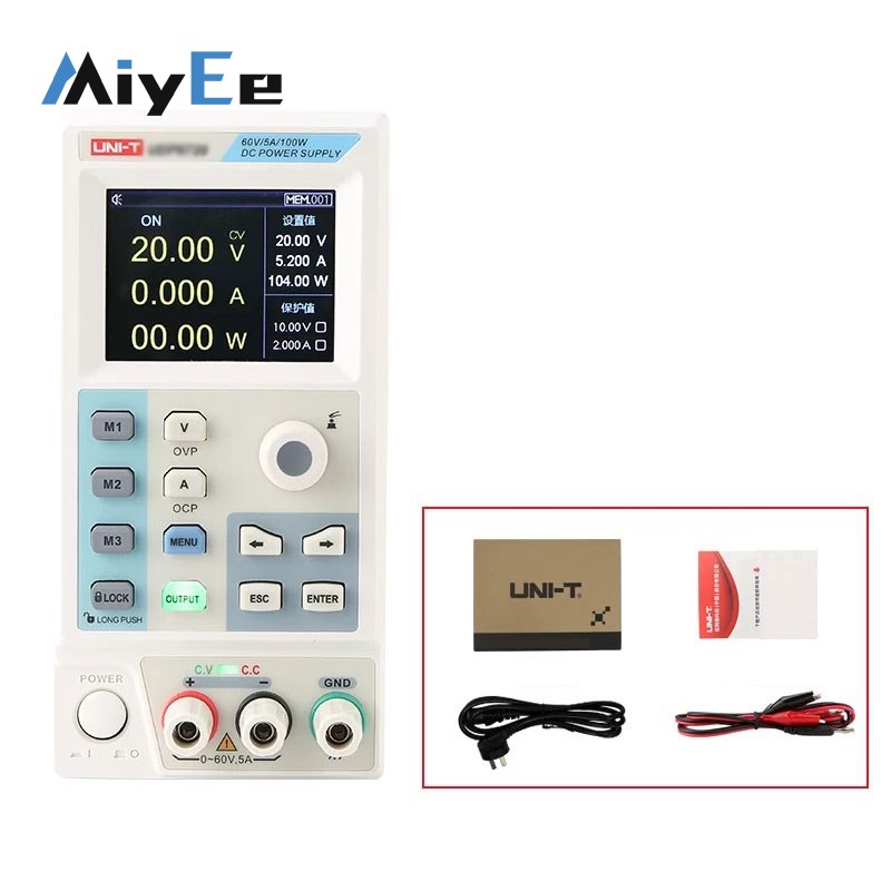 Programmable Dc Power Supply 60V 5A - แหล่งจ่ายไฟฟ้าแบบตั้งโปรแกรมได้ UNI-T 60V 5A/8A 180W/100W แหล่งจ่ายไฟฟ้ากระแสตรงแบบควบคุม