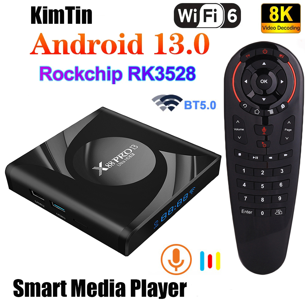 Radxa Rock 5B 16Gb - Google Voice Assistaทีวีกล่องAndroid 13 X88 PRO