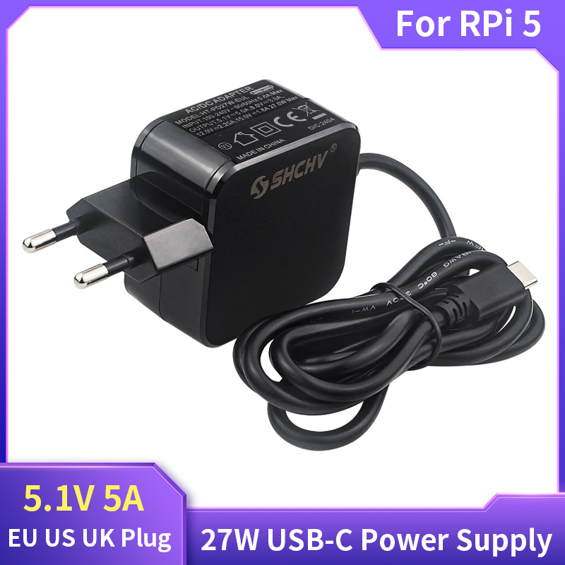 Banana Pi Bpi-M5 - Raspberry Pi 5พาวเวอร์ซัพพลาย27W 5.1V 5A USB