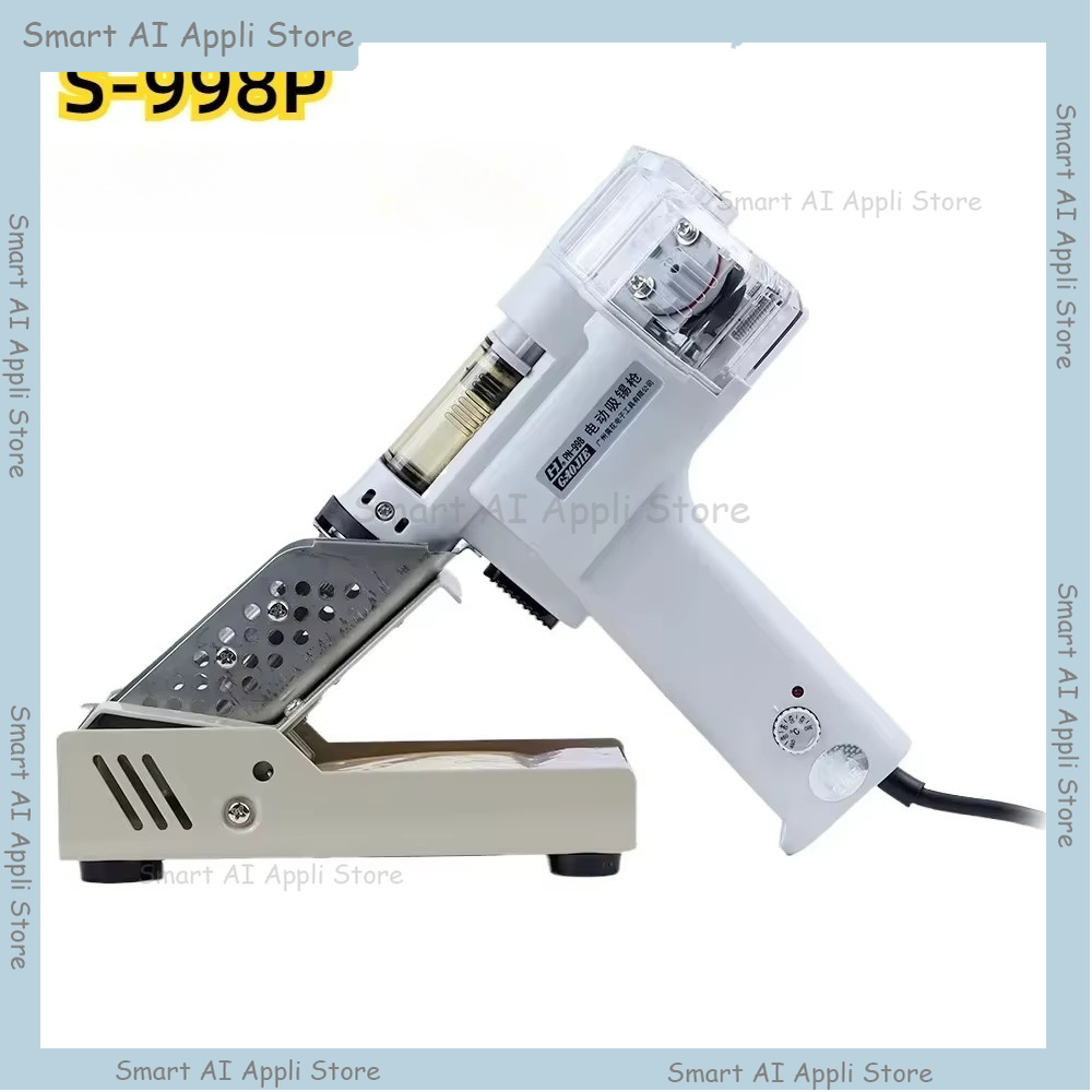 Desoldering Gun Vacuum Electric - ปืนดูดตะกั่วไฟฟ้าแบบปั๊มคู่ S-998P 100W เครื่องดูดตะกั่วสูญญากาศ ปราศจากสารตะกั่ว ทรงพลัง