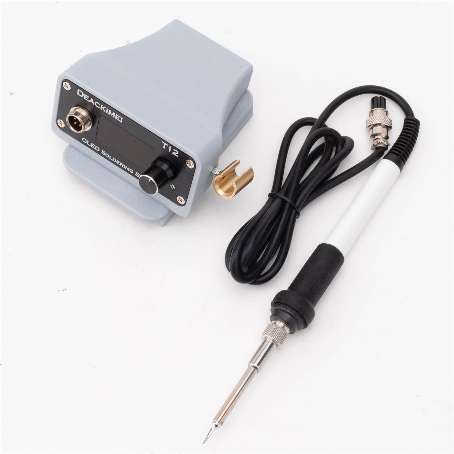 Soldering Station T12 Oled - สถานีบัดกรี/หัวแร้งสำหรับกรีนเวิร์คส์ 24v แบตเตอรี่ไร้สายแบบพกพา OLED T12 สถานีบัดกรี