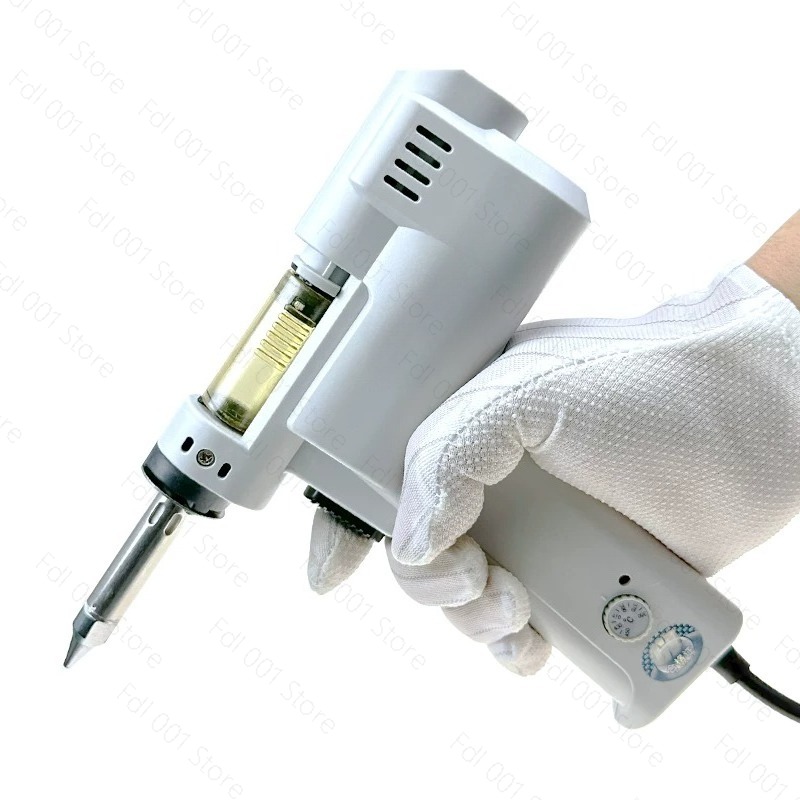 Desoldering Gun Vacuum Electric - ปืนดูดตะกั่วไฟฟ้าแบบปั๊มคู่ 100W เครื่องดูดตะกั่วไฟฟ้าแบบสุญญากาศ ปราศจากสารตะกั่ว ปืนดูดตะกั่วกำลังสูง