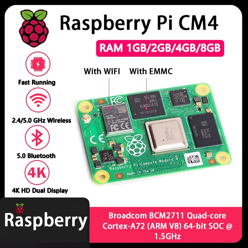 Raspberry Pi CM4 1GB/2GB/4GB/8 - Raspberry Pi Compute Module 4 8Gb 32Gb บทวิจารณ์และราคา