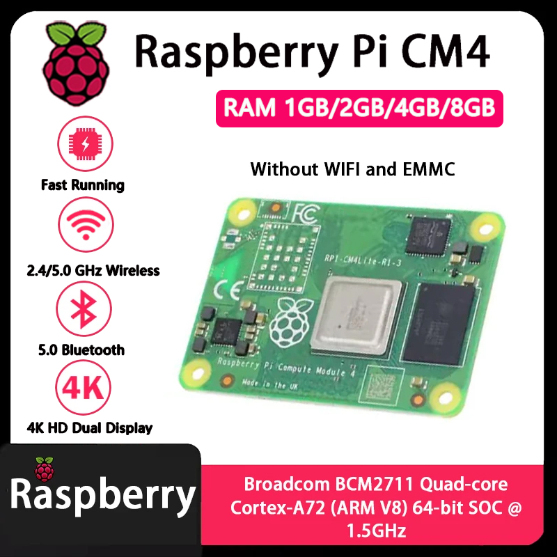 Raspberry Pi CM4 1GB/2GB/4GB/8 - Raspberry Pi Compute Module 4 8Gb 32Gb บทวิจารณ์และราคา