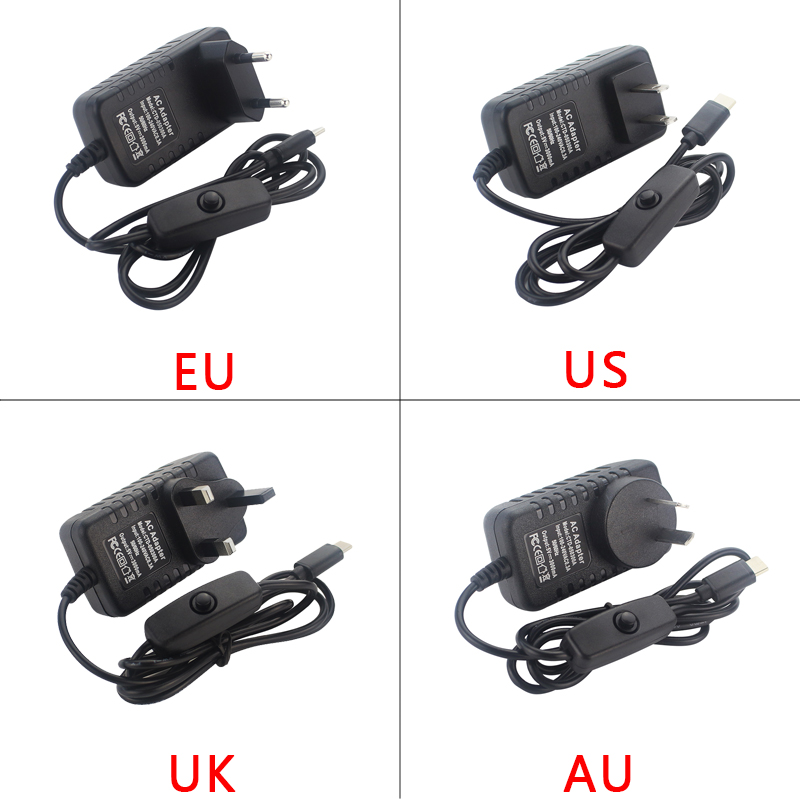 5V 3A Raspberry Pi 4 แหล่งจ่าย - Banana Pi Bpi-M5 บทวิจารณ์และราคา