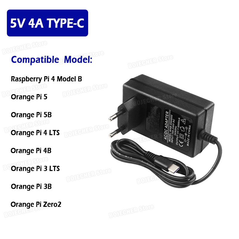 อะแดปเตอร์ชาร์จ USB C 5V 4A สำ - Banana Pi Bpi-M5 บทวิจารณ์และราคา