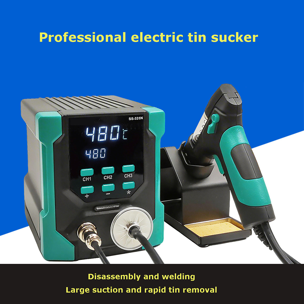 ปั๊มดูดตะกั่วไฟฟ้าดิจิตอล LCD  - Desoldering Gun Vacuum Electric บทวิจารณ์และราคา