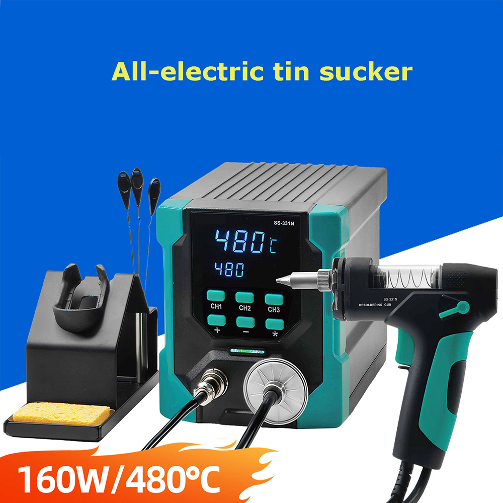 ปั๊มดูดตะกั่วไฟฟ้าดิจิตอล LCD  - Desoldering Gun Vacuum Electric บทวิจารณ์และราคา
