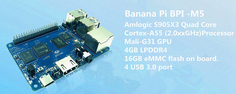 บานาน่า พีไอ บีพีไอ เอ็ม5 คอมพ - Banana Pi Bpi-M5 บทวิจารณ์และราคา