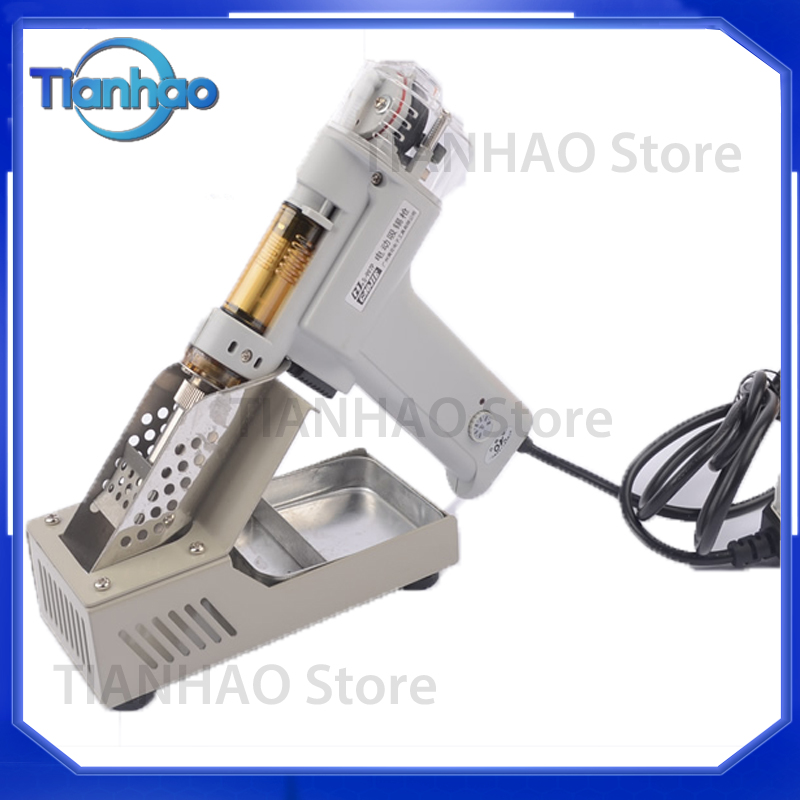 ปืนดูดตะกั่วไฟฟ้าแบบปั๊มคู่ 1  - Desoldering Gun Vacuum Electric บทวิจารณ์และราคา