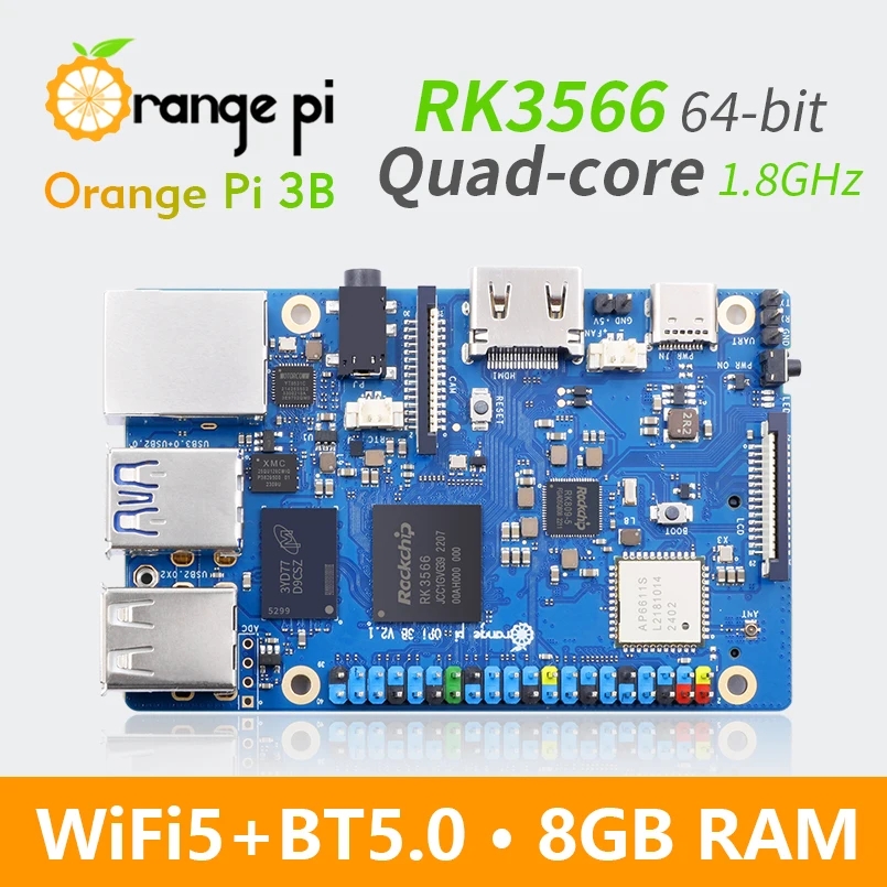 3B Pi สีส้มแรม8GB 4GB 2GB RK35 - Khadas Vim4 8Gb บทวิจารณ์และราคา