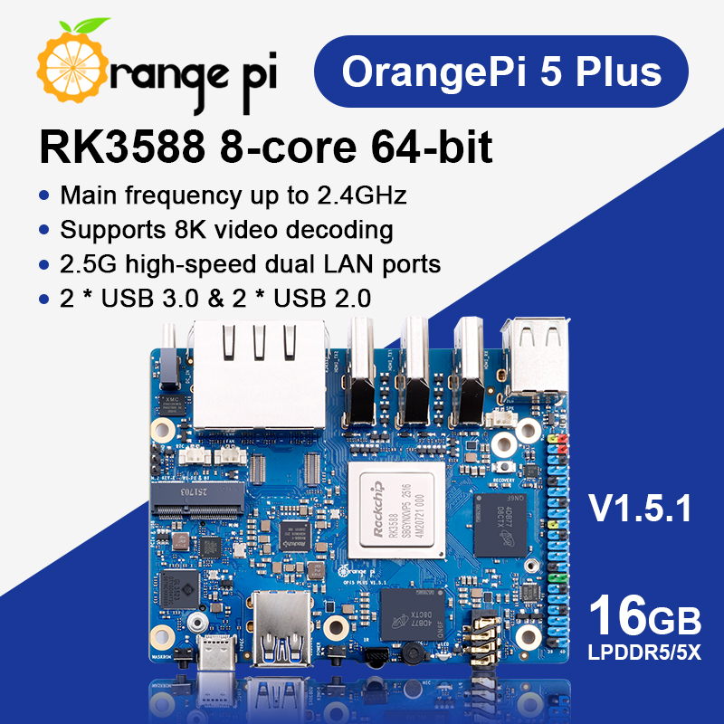 AvaCoreOrange Pi 5 Plus 16GB R - Orange Pi 5 Plus 16Gb บทวิจารณ์และราคา