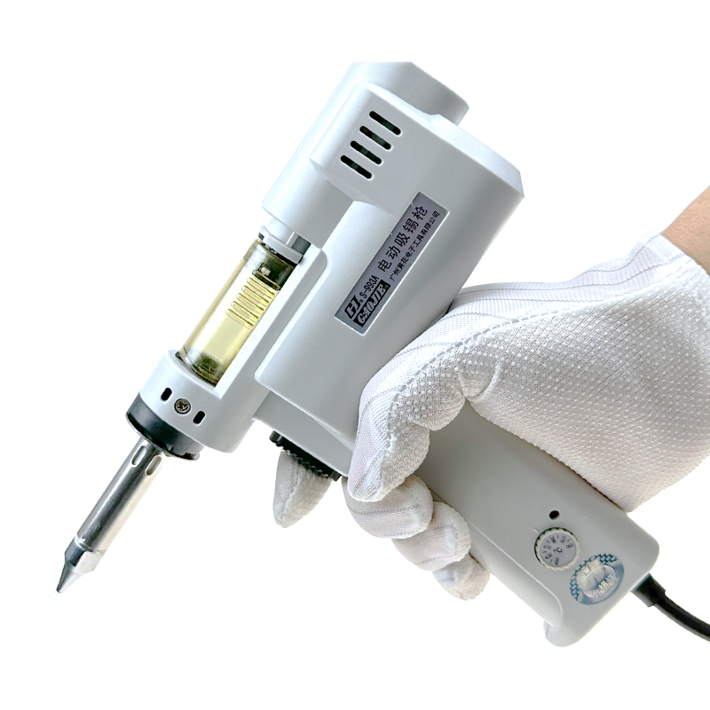 ปั๊มดูดตะกั่วไฟฟ้า S-993A ปืนด - Desoldering Gun Vacuum Electric บทวิจารณ์และราคา