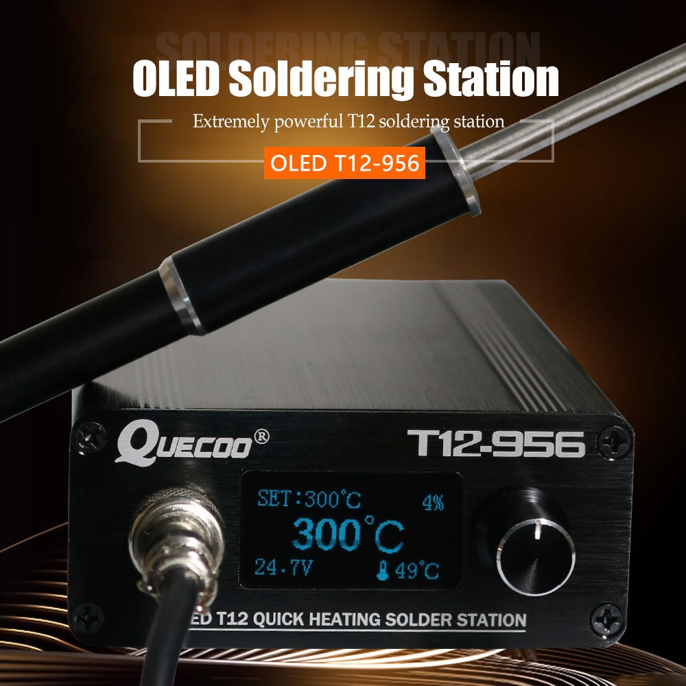 QUECOO T12-956 การประสาน สถานี - Soldering Station T12 Oled บทวิจารณ์และราคา